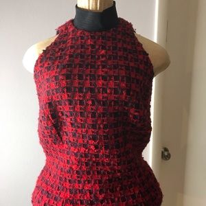 Vintage Versace Wool Checker Turtle Neck